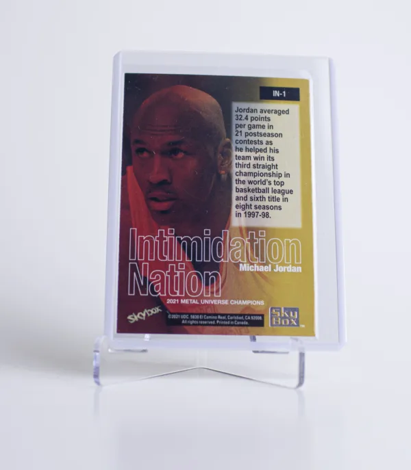 Michael Jordan Intimidation Nation - Skybox Metal Universe Champions - Bild 2